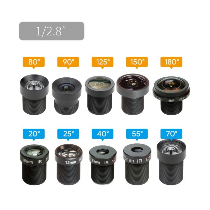 M12 Lens Set for Arducam USB Camera 10pcs Arducam LK005 Botland  Robotic Shop