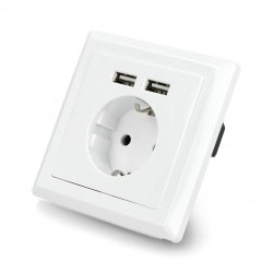 Wall socket 230V with two...