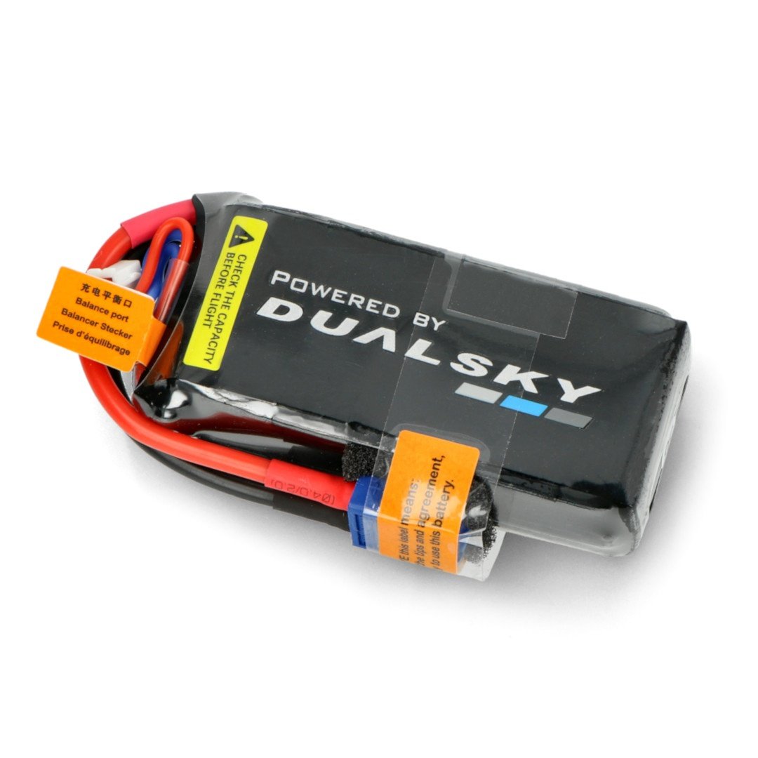 Li-Pol Dualsky 1300mAh 60C/5C 11,1V Xpower HED - Voltage Meter