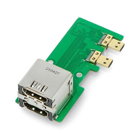 Double HDMI cable for Raspberry Pi 3B+/3B/2B board