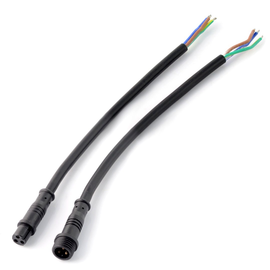 Hermetic connector with cable - 3pin 40cm
