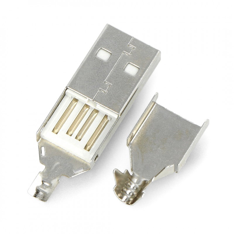USB Type A Female Dip Connector – 3u Gold – Solder Type – 5-Pack? (Single Piece?)