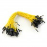 Connecting cables Female-female 20cm yellow -