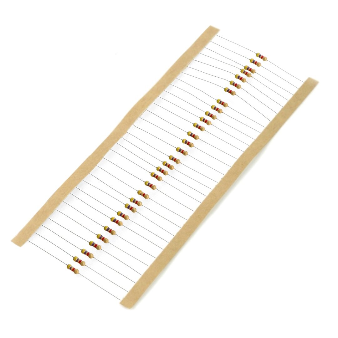 JustPi THT CF carbon resistor 1/4W 1,0kΩ - 30pcs.