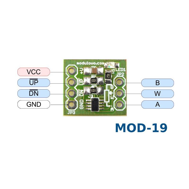 Miniature digital potentiometer - MOD-19