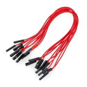 Buy Connecting cables female-female 20cm colored