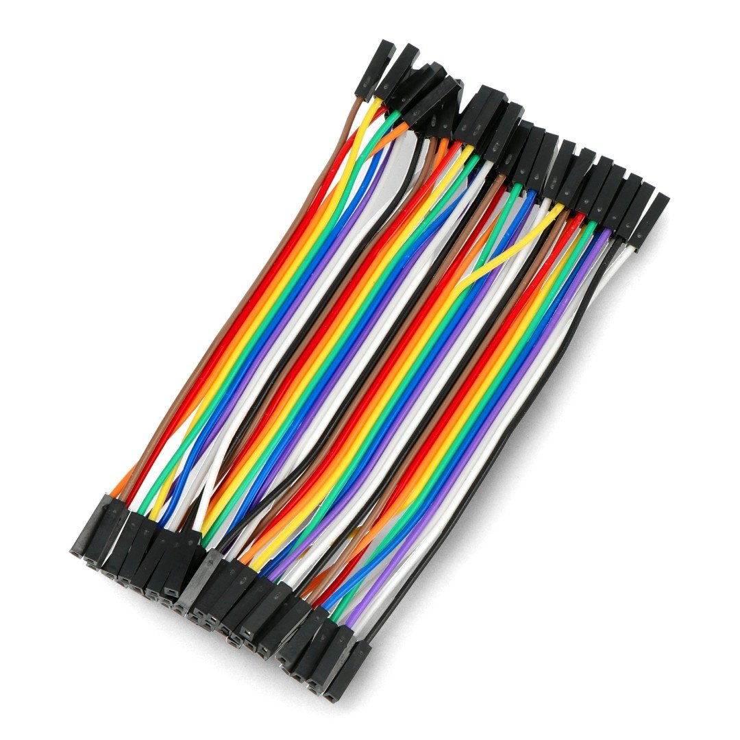 justPi female-female connecting cables 10 cm - 40 pcs.