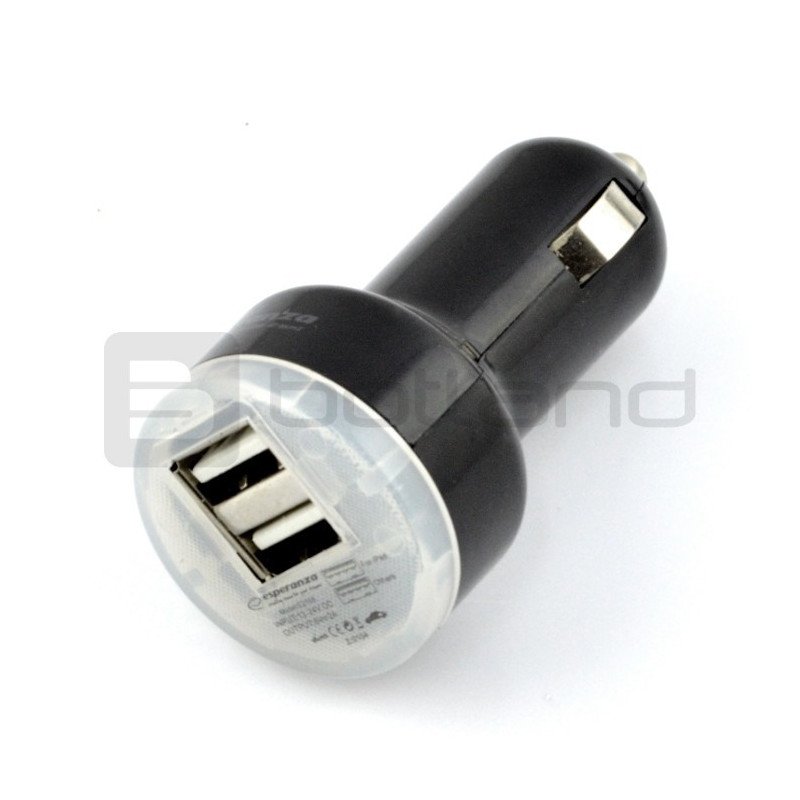 Esperanza EZ108 5V/2.1A car charger / power supply 2 x USB
