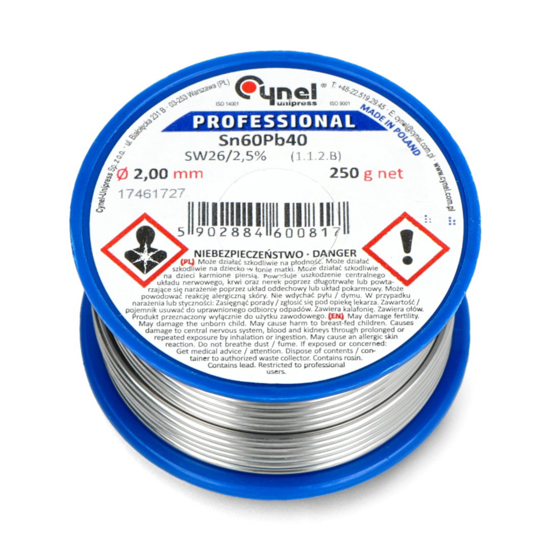 Solder Cynel LC60 250g/2,00mm