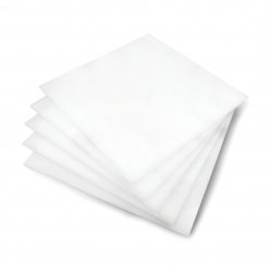 Milky poured plexiglass -...