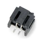 Angled Connector JST - 2-pin SMD - black - 1 piece - SparkFun PRT-11641