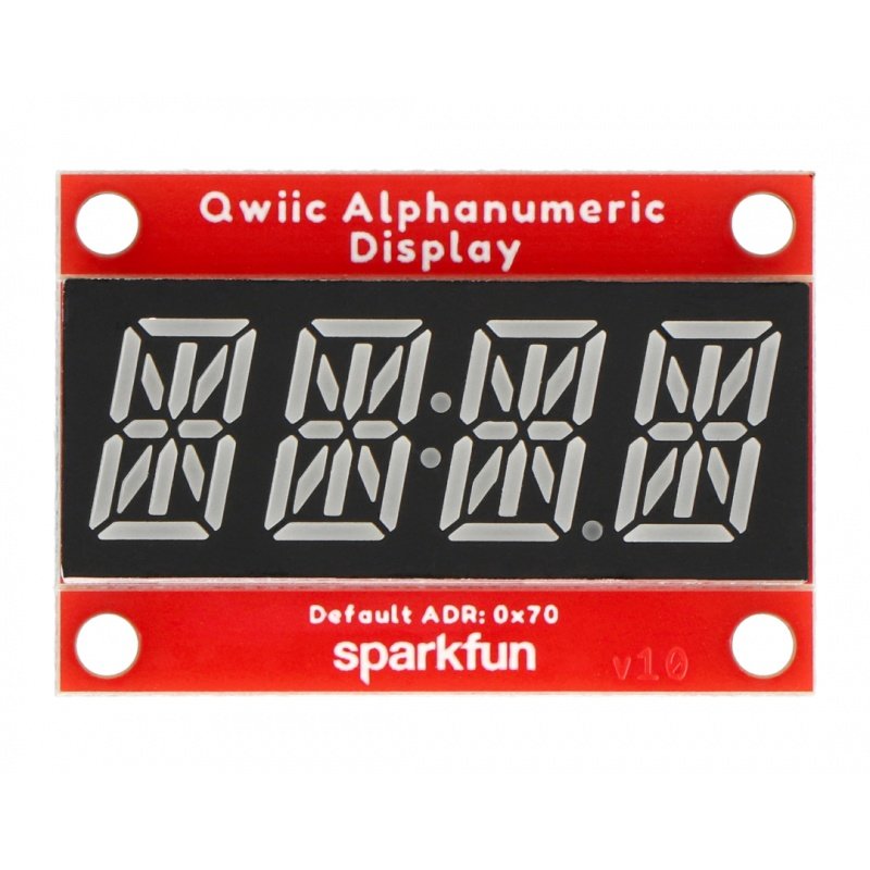 SparkFun Qwiic Alphanumeric Starter Kit - Red and White - KIT-18624 Botland  - Robotic Shop
