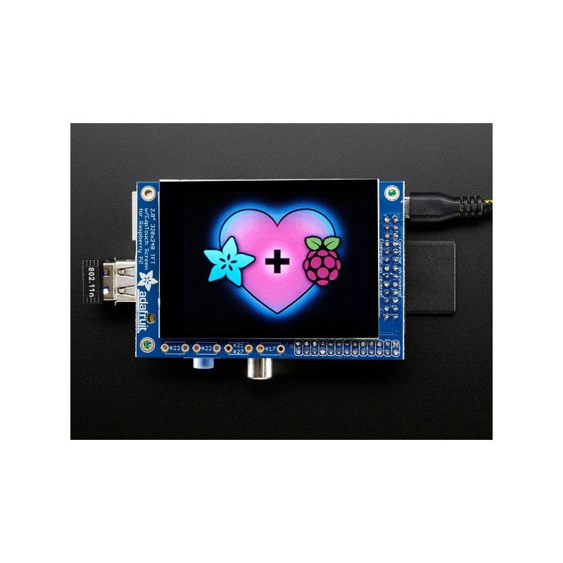 PiTFT in addition, minikit display multi-touch capacitive 2.8" 320x240 Raspberry Pi