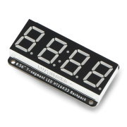Adafruit 0.56" 4-Digit 7-Segment Display with I2C Backpack - Red - STEMMA QT / qwiic