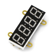 4-Digit 7-Segment Display with I2C Digit Clock Unit - Red - M5Stack U146