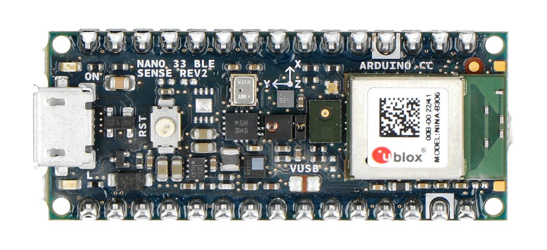 Arduino Nano 33 BLE Sense Rev2 with headers - ABX00070 Botland ...