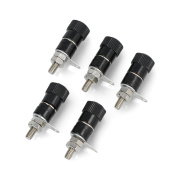 Buy AL2437 banana socket - black - 4mm - 5pcs