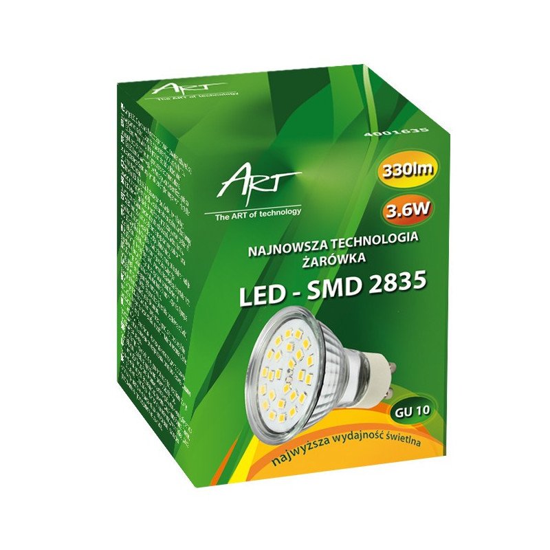 LED ART bulb, GU10, 3.6W, 340lm