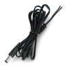 Plug DC 5,5/2,1mm with cable 1,5m - 24AWG