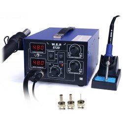 Soldering station 2in1 hotair and soldering iron WEP 872D compressor - 660W
