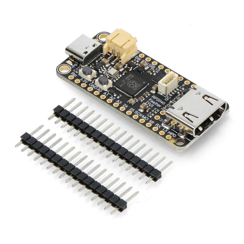 Feather RP2040 microcontroller board with RP2040 microcontroller