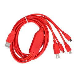 Multifunctional 4-in-1 cable with USB A - USB B, miniUSB, microUSB,...