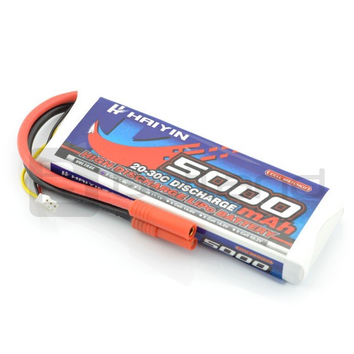 LiPol Haiyin 5000mAh 20C 3S 7.4V LiPol package