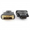 HDMI adapter (socket) - DVI-I (plug) - zdjęcie 2
