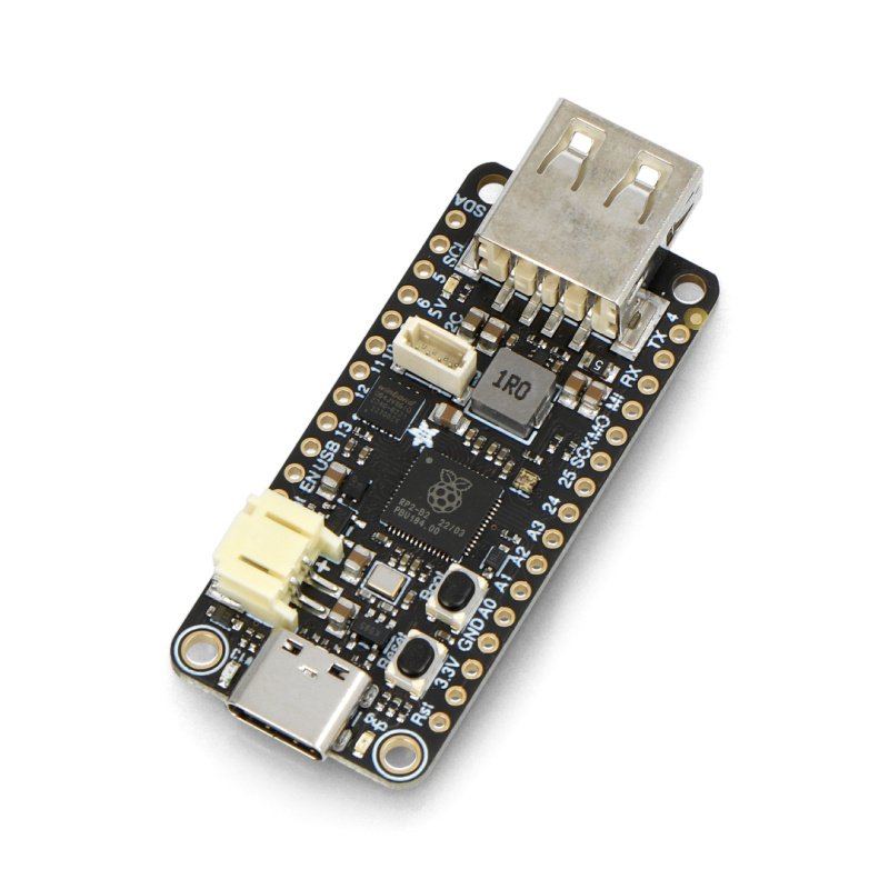 Feather RP2040 microcontroller board with RP2040 microcontroller and USB A  host - Adafruit 5723 Botland - Robotic Shop