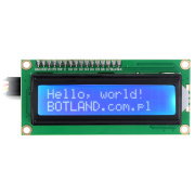 Buy LCD display 2x16 characters blue + I2C