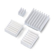 Set of heat sinks for Raspberry Pi 5 - with heat transfer tape - aluminium - 4pcs.
