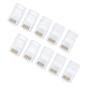 RJ45 cat. 6 network connector for cable - 10pcs.