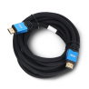HDMI 2.0 cable - black braided - 3m - Lanberg CA-HDMI-20CU-0030-BL