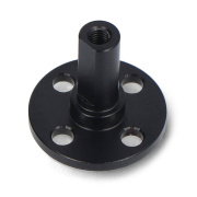 Metal Flat Key Shaft Flange Plate-A wheel adapter for servos - black - Waveshare 24985