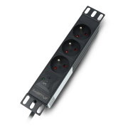 Power strip for 10'' server racks - 3 outlets 16A - 2m - black - Lanberg PDU-03E-0200-BK