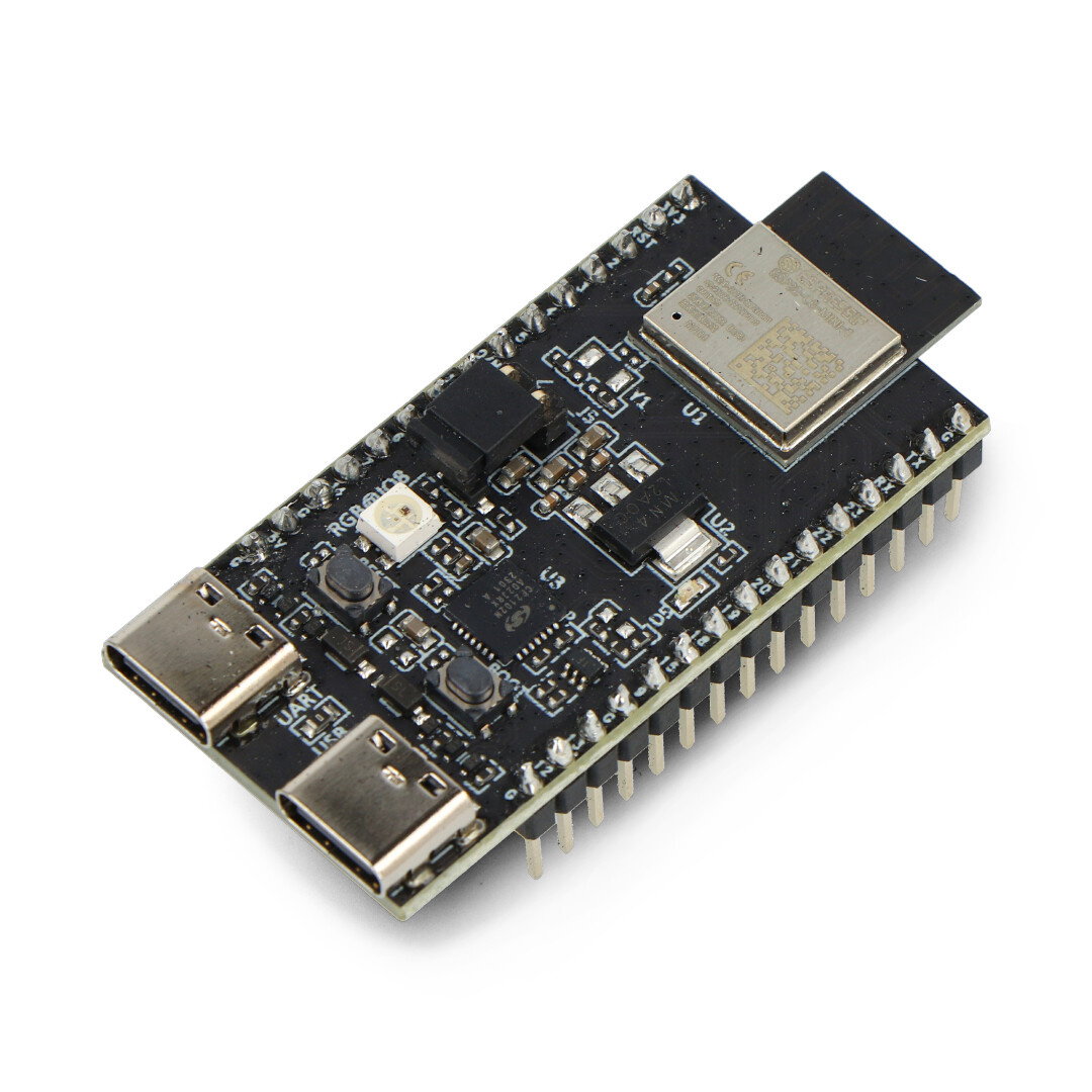 ESP32-C6-DevKitM-1-N4 - WiFi/Bluetooth/ZigBee/Thread - development board with ESP32-C6-MINI-1 chip