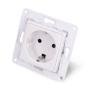 Shelly Wall Socket - wall socket for smart relays - white