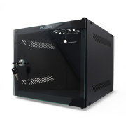 Wall mounted rack - 10'' 4U 280x310mm - black - Lanberg WF10-2304-10B