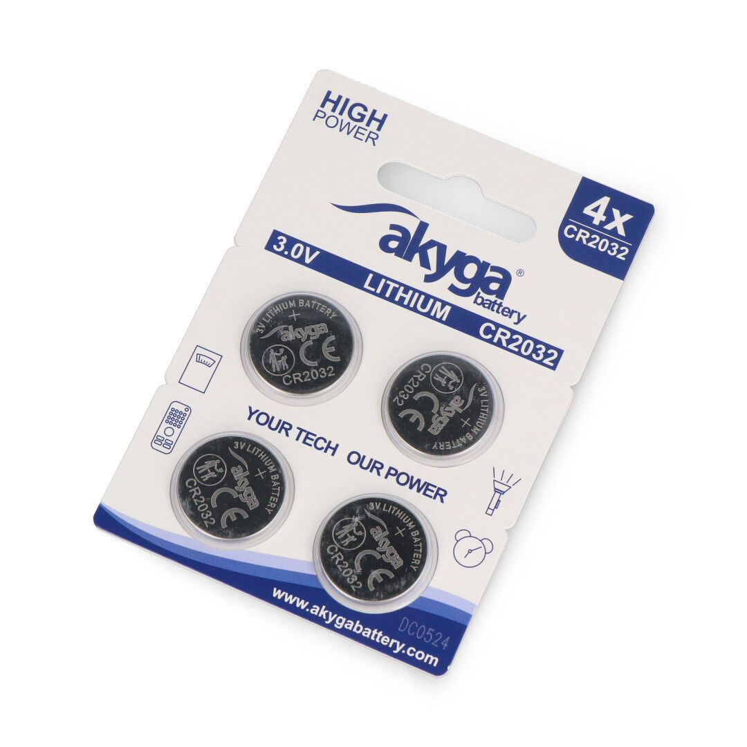 Lithium battery CR2032 3V Akyga - 5pcs