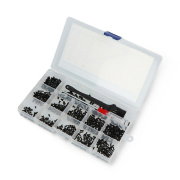 Set of black taper screws M2/M2.5/M3 - 600pcs.