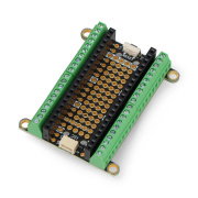 PiCowbell terminal - overlay for Raspberry Pico/Pico W - screw connectors - reset button - STEMMA QT - Adafruit 5907