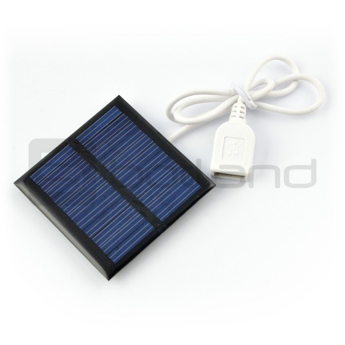 1W / 5.5V 95x95x3mm USB solar cell
