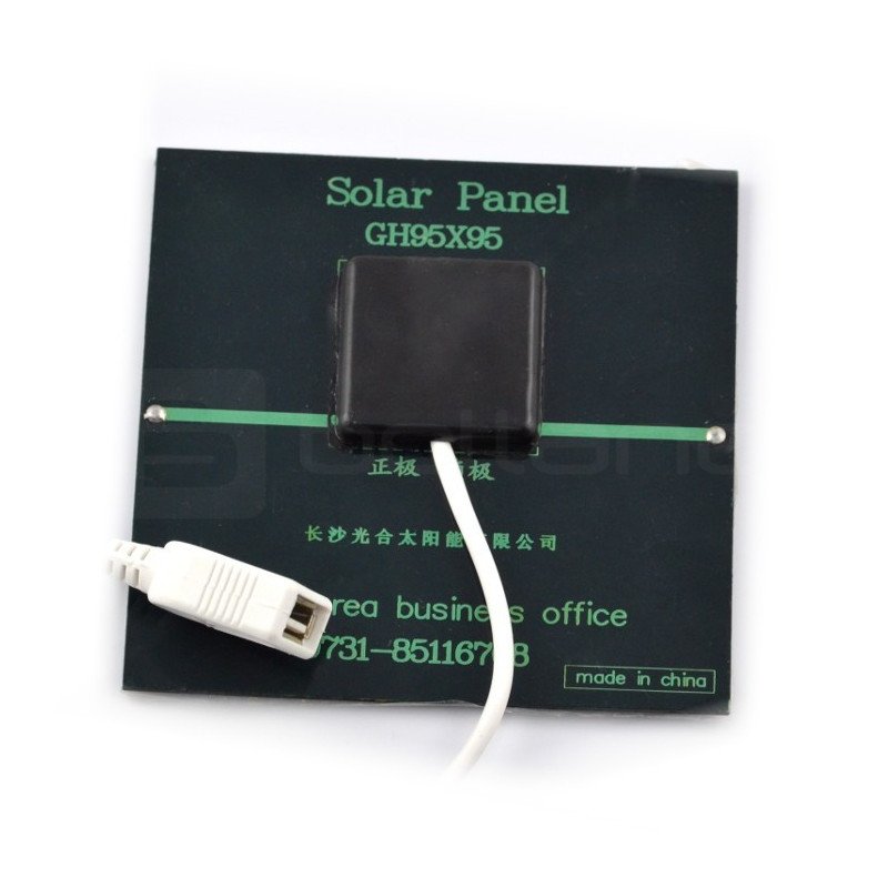 1W / 5.5V 95x95x3mm USB solar cell