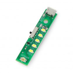 LED strip 5 x USB 5V LEDs with light sensor - Kitronik 3562