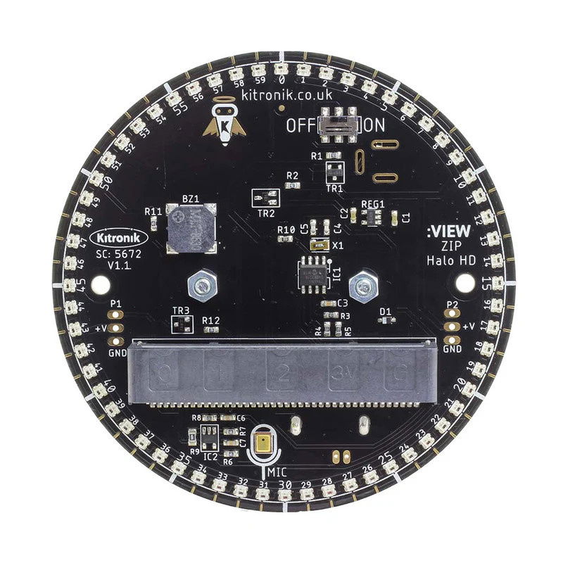 RGB LED Ring ZIP Halo HD for BBC micro:bit - Kitronik 5672