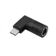 USB Type C to DC 7,9/5,5 + pin angle adapter - plug for AC adapter - Akyga AK-ND-D01