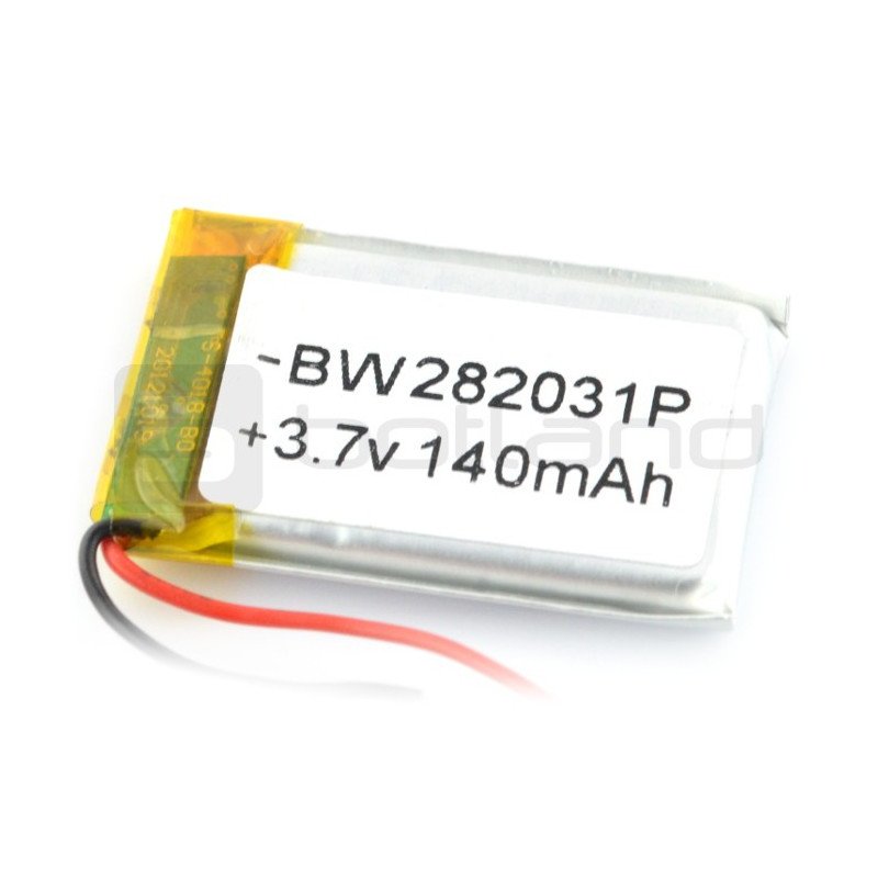 Li-Poly battery 140 mAh 3.7 0.7Wh