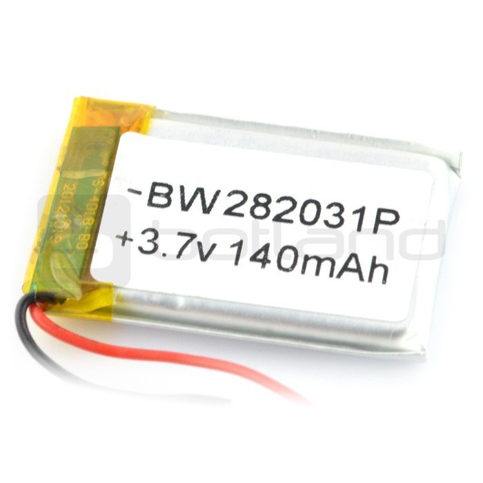 Li-Poly battery 140 mAh 3.7 0.7Wh