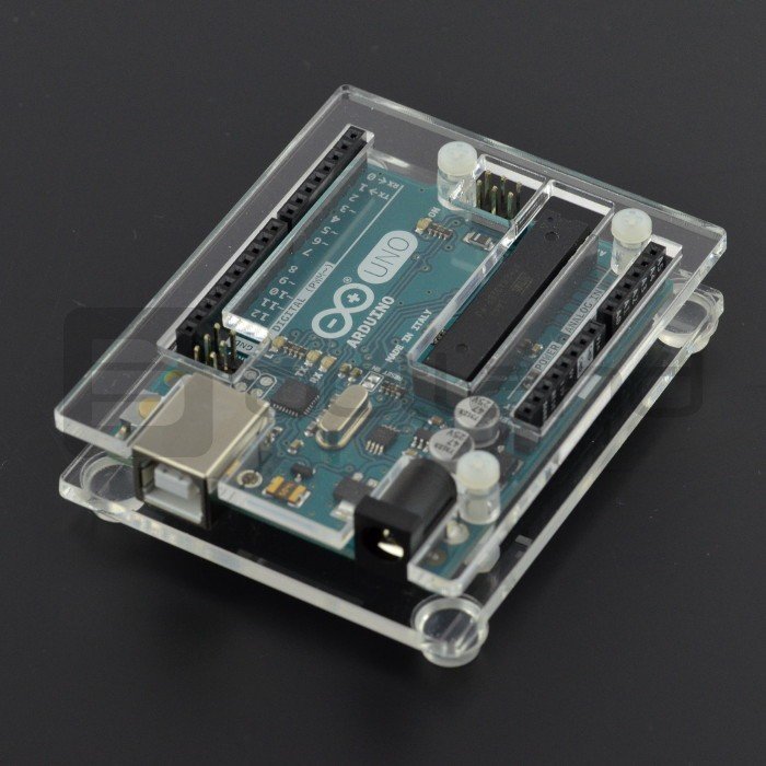 Housing for Arduino Uno and Leonardo - transparent slim