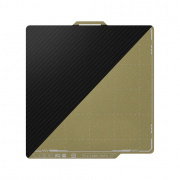 BIQU Panda textured PEI x smooth PET CF - double-sided magnetic overlay - for Bambu Lab P1, X1 and A1 printers - 257x257mm